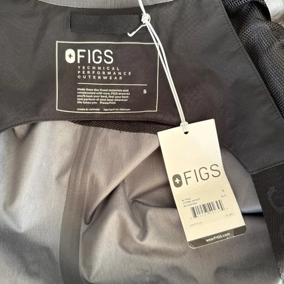 Figs men's Black Pohl - Storm Jacket S / Black